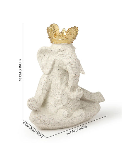 Polypropylene Elephant Figurine for Home Decor, Office, and Gifting