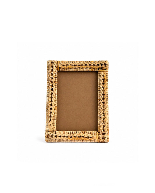 Handwoven Rattan Photo Frame For Home Décor & Gifting
