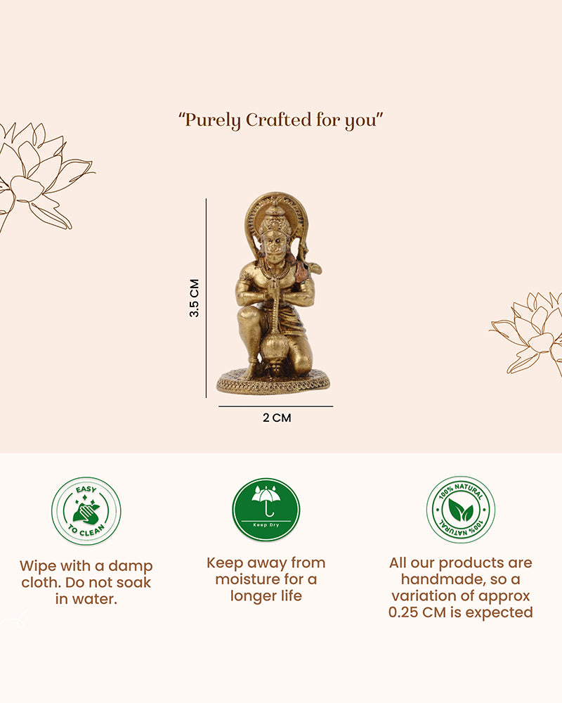 Handcrafted Hanuman Ji Murti for Pooja Room and Spiritual Decor