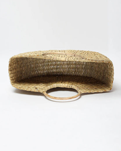 Half Moon Seagrass Beach Tote Bag