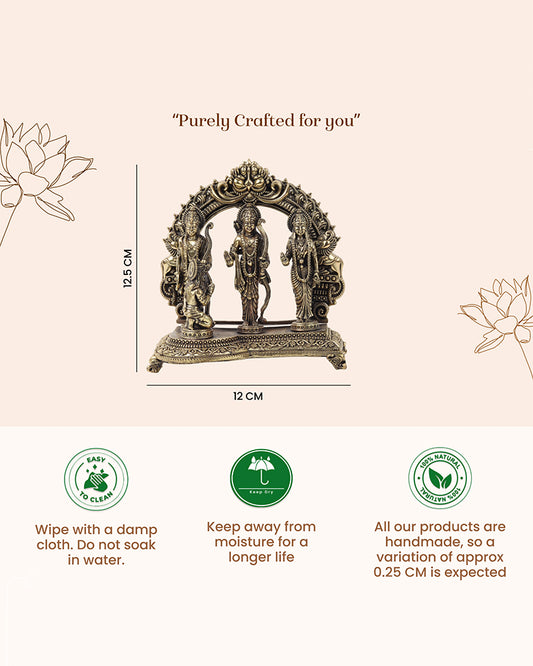 Brass Ram Darbar God Idol Decorative Showpiece for Home