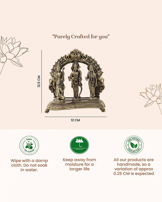 Brass Ram Darbar God Idol Decorative Showpiece for Home