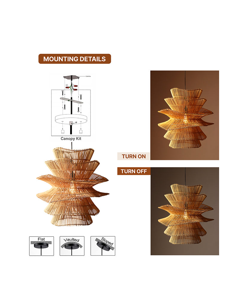 Ambient Ceiling Hanging Lamp for Bedroom and Stylish Interiors