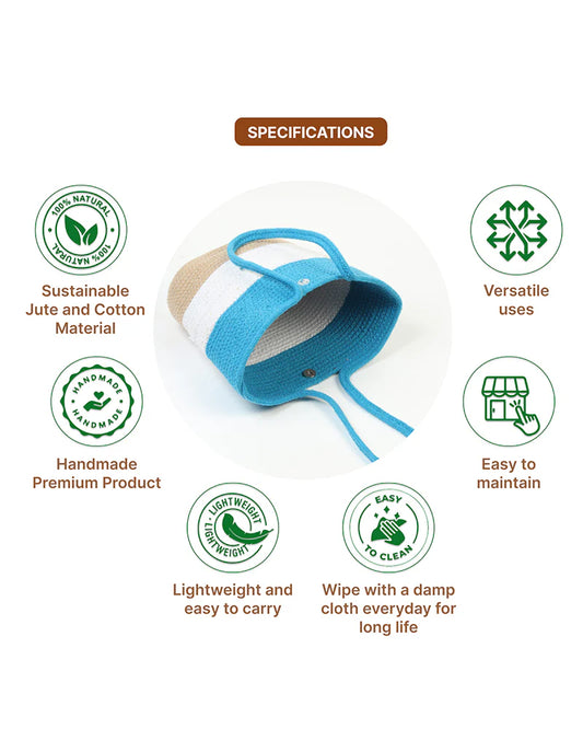 Jute Shopping Bag for Grocery, Market, and Daily Use