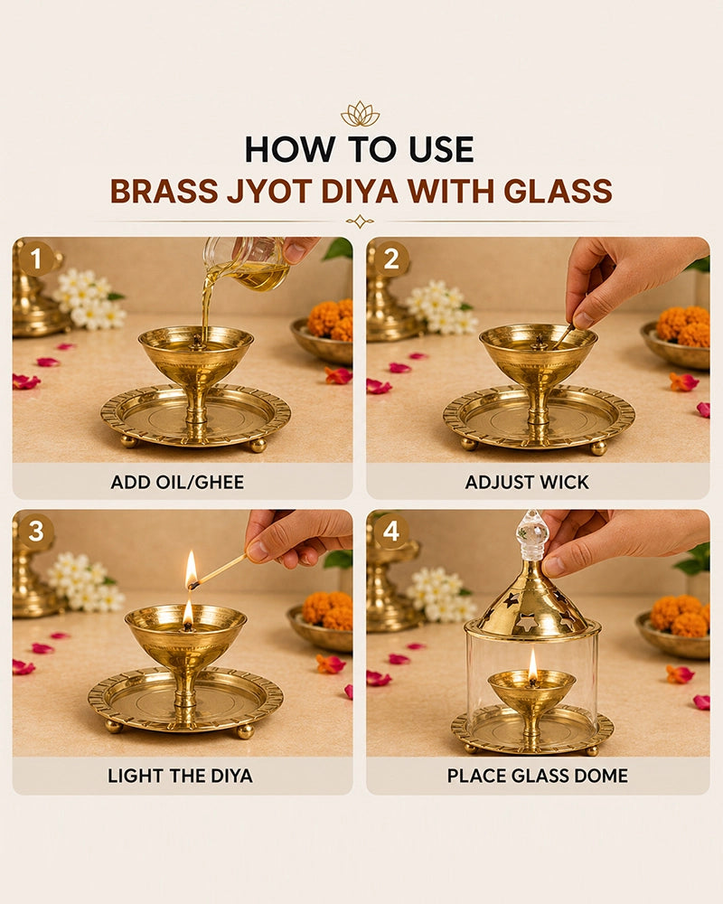 Long-Lasting Premium Akhand Diya for Pooja and Spiritual Decoration