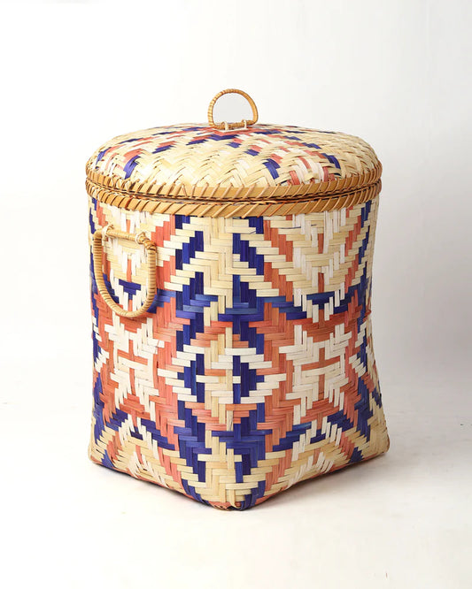 Bamboo Laundry Basket with Lid for Clothes, Toys, and Home Organization