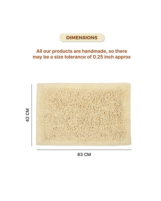 Elegant Cotton Bath Mat for Bathroom Door and Modern Home Decor