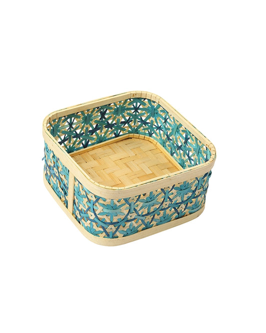 Bamboo Storage Basket Multipurpose Home Organizer