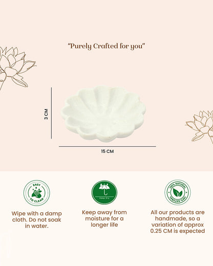 Elegant Marble Urli Bowl for Home Decor, Pooja Room, and Mandir Display