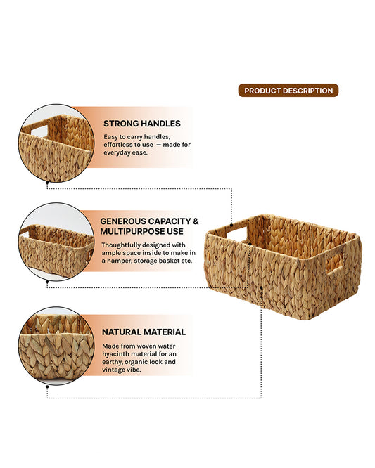Basket For Storage | Shelf Basket For Clothes | Cupboard Organiser | Kitchen Storage Basket