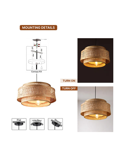 Natural Bamboo Hanging Light for Sustainable and Stylish Home Lighting