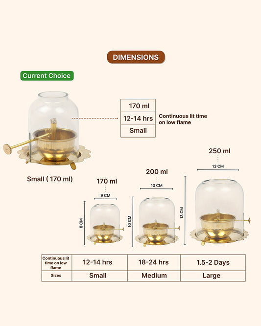 Traditional Akhand Diya for Pooja Room and Mandir Use