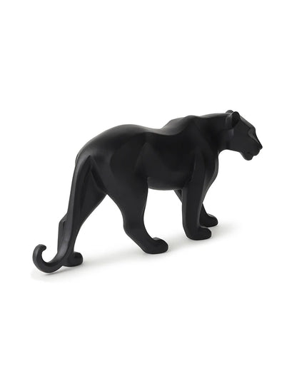 Polypropylene Black Panther Figurine for Home Decor, Hall Display, and Gifts
