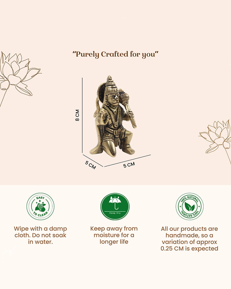 Hanuman Ji Murti in for Pooja Room, Daily Worship & Spiritual Gifting