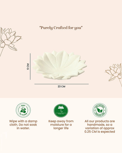 Premium Marble Urli Bowl for Home Decoration, Meditation, and Pooja Needs