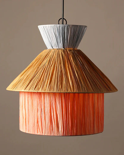 Handmade Raffia Ceiling Light for Balcony and Hall