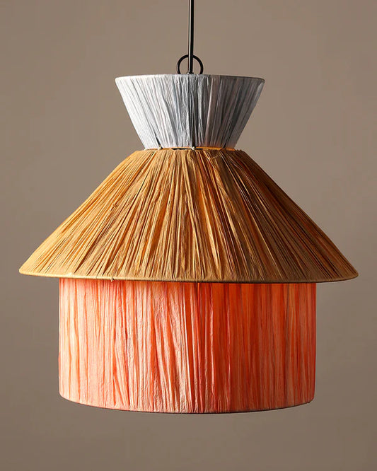 Handmade Raffia Ceiling Light for Balcony and Hall