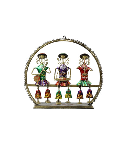 Handcrafted Metal Folk Musician Wall Hanging & Table Showpiece