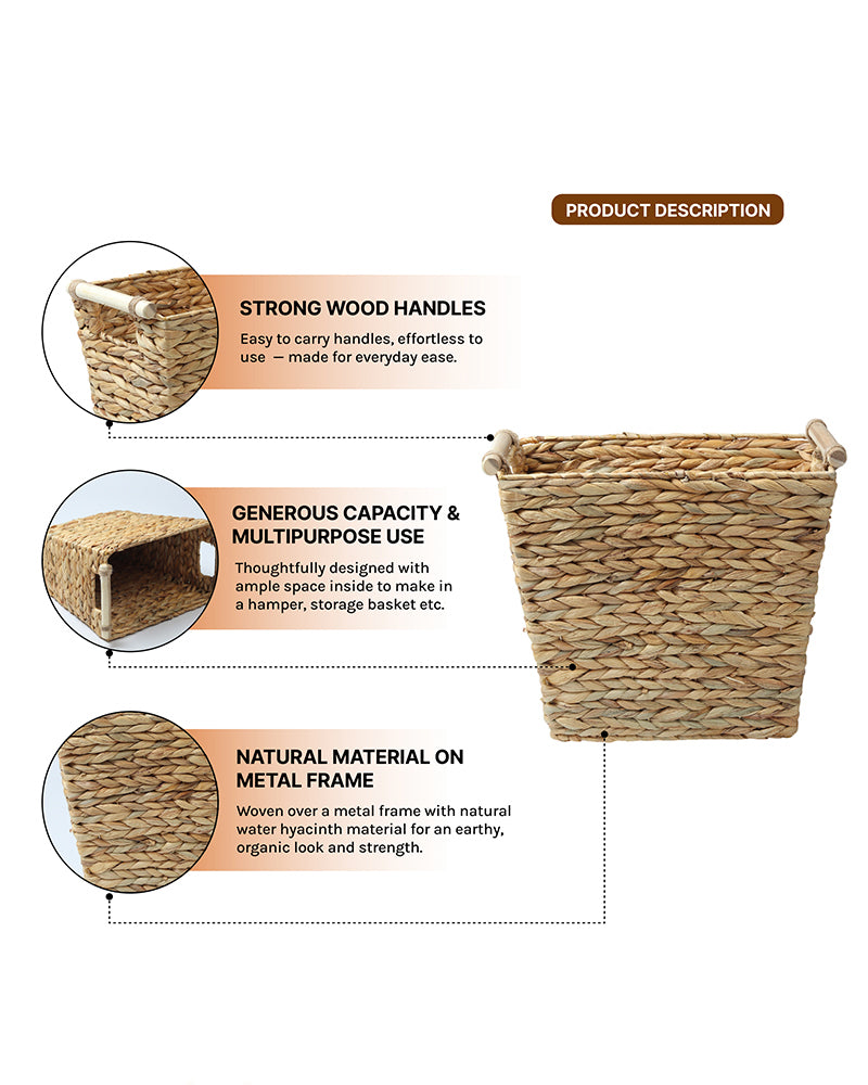 Dustbin for Home & Kitchen | Dust Bins For Home | Rectangular Waste Bin