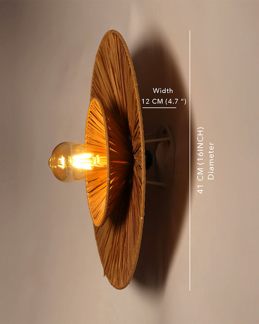 Raffia Wall Lamp | Paper Lamp