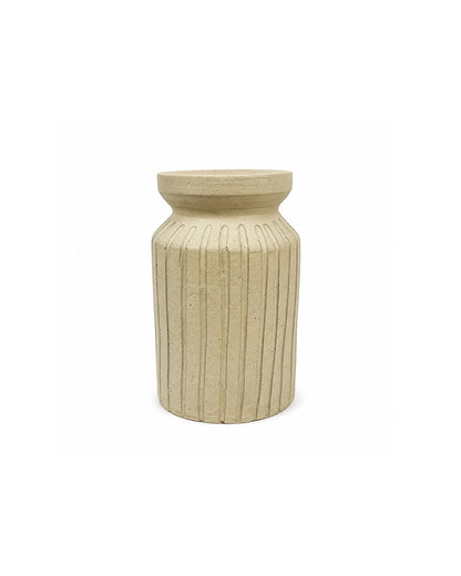 Premium Terracotta Flower Vase with Textured Finish for Home Decoration