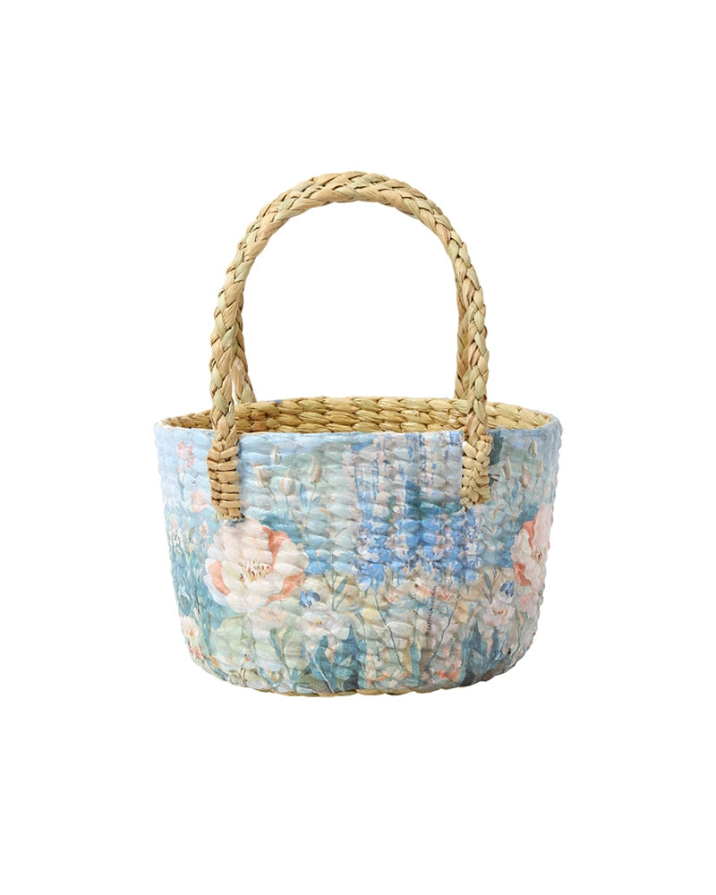 Eco-Friendly Seagrass Gift Basket for Fruits, Pooja, and Home Décor