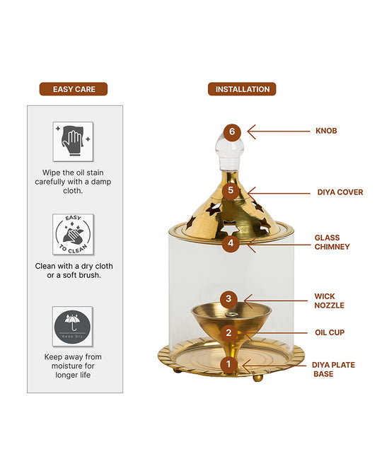 Premium Akhand Diya for Pooja | Long-Lasting Akhand Jyoti