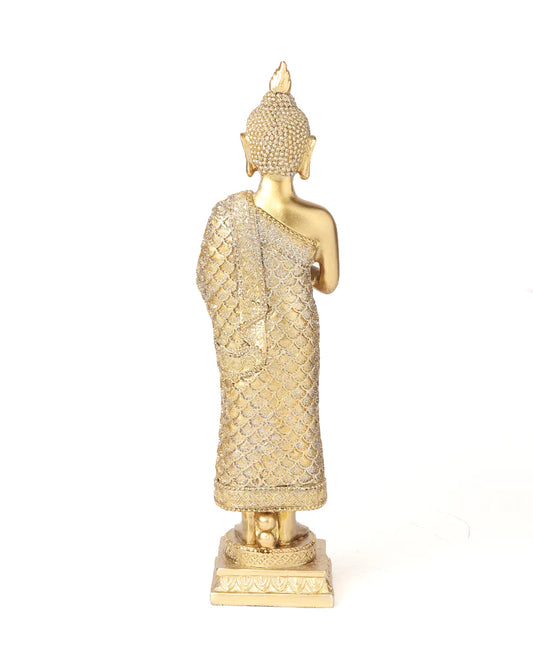 Polypropylene Buddha Idol for Home Decor, Living Room, and Office Desk