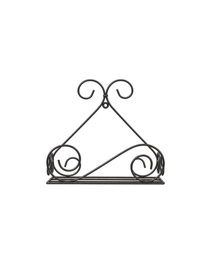 Wall Mounted Metal Plant Pot Stand for Balcony, Set of 2