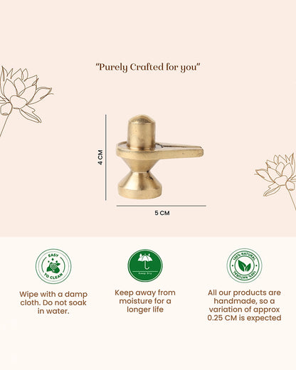 Brass Shivling Idol for Home Temple and Pooja Room