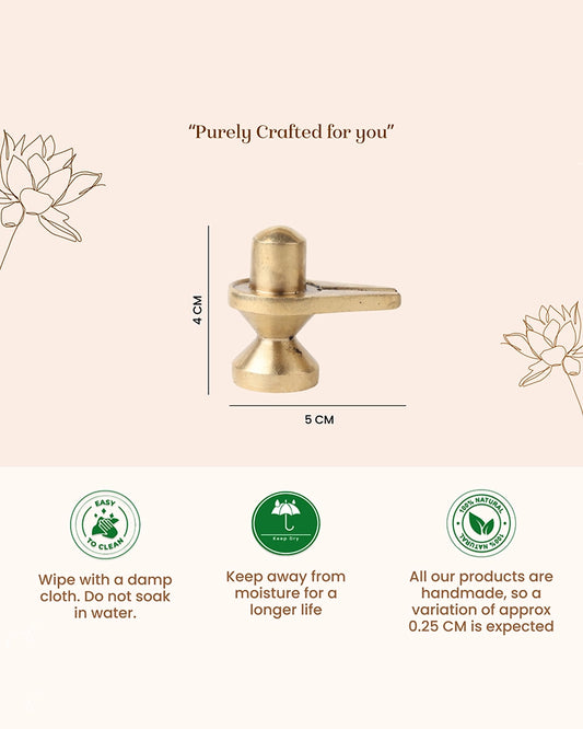Brass Shivling Idol for Home Temple and Pooja Room