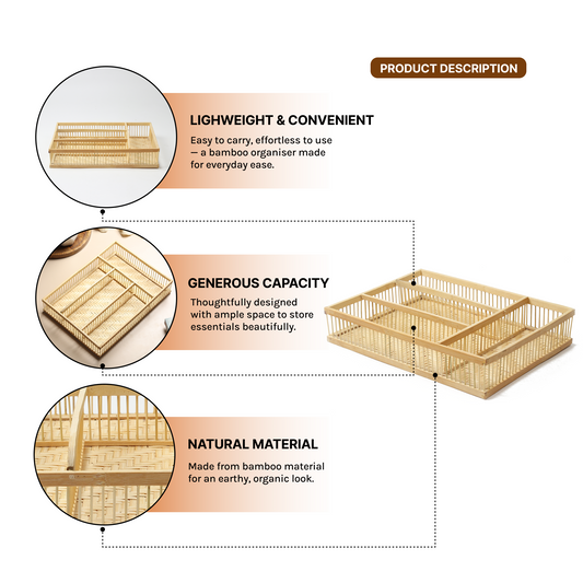 Wardrobe Organizer For Storage | Wicker Bathroom Organiser | File Storage Organizer