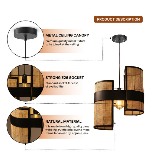 Pendant Lights | Hanging Lamps | Bamboo Ceiling Lamps For Living Room