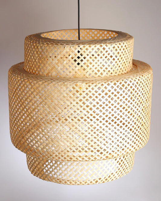 Artistic Bamboo Hanging Light for Living Space and Dining Area