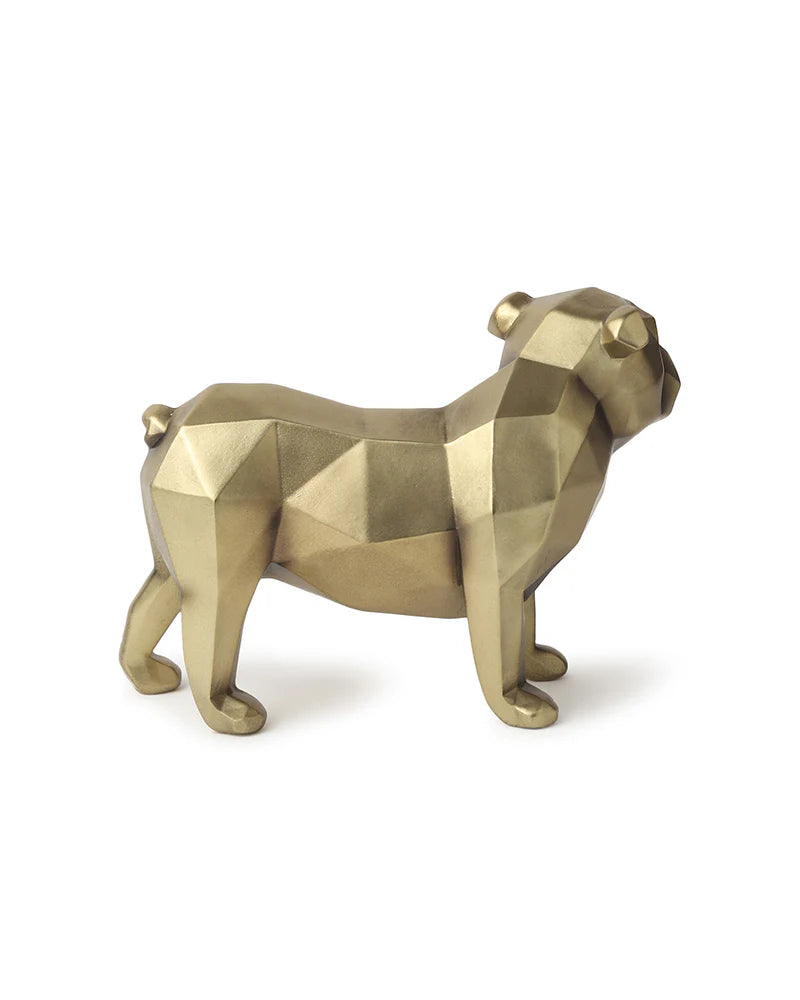 Bulldog Figurine in Polypropylene for Tabletop Decor and Living Room