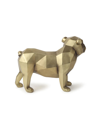 Bulldog Figurine in Polypropylene for Tabletop Decor and Living Room