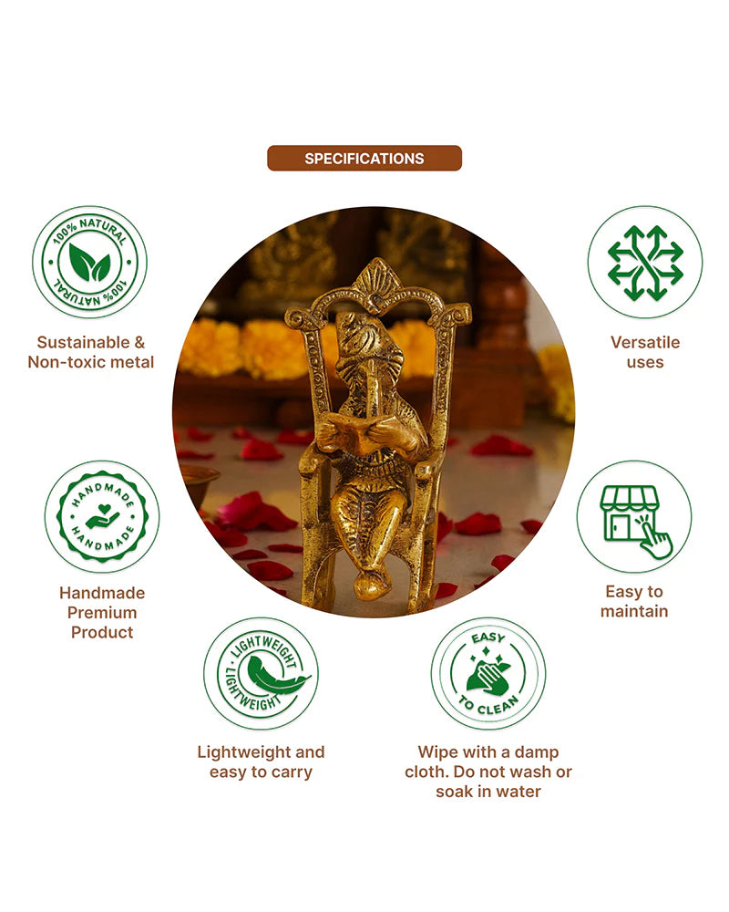 Lord Ganesha Statue, God Idol for Home Decor and Pooja Room
