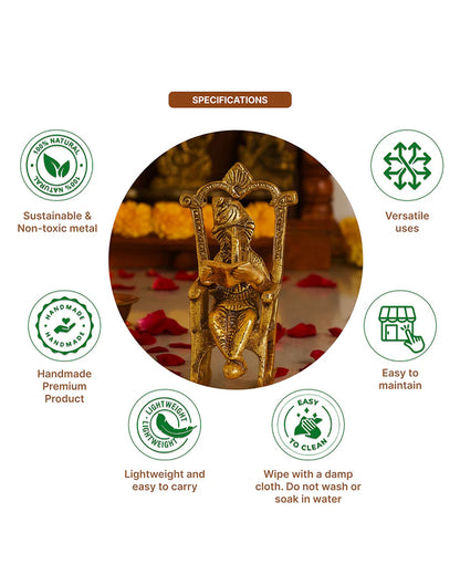 Lord Ganesha Statue, God Idol for Home Decor and Pooja Room