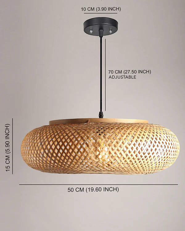Boho Bamboo Pendant Lamp for Home Decor and Lounge