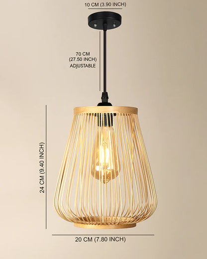 Handmade Bamboo Ceiling Lamp for Living Room and Hall