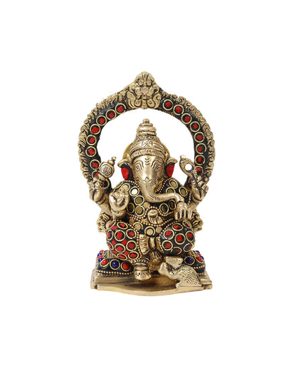 Pure Brass Lord Ganesha Idol for Pooja, Mandir and Home Decoration