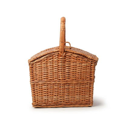Multi-Purpose Wicker Picnic Basket for Outdoor Meals, Snacks & Food Carry