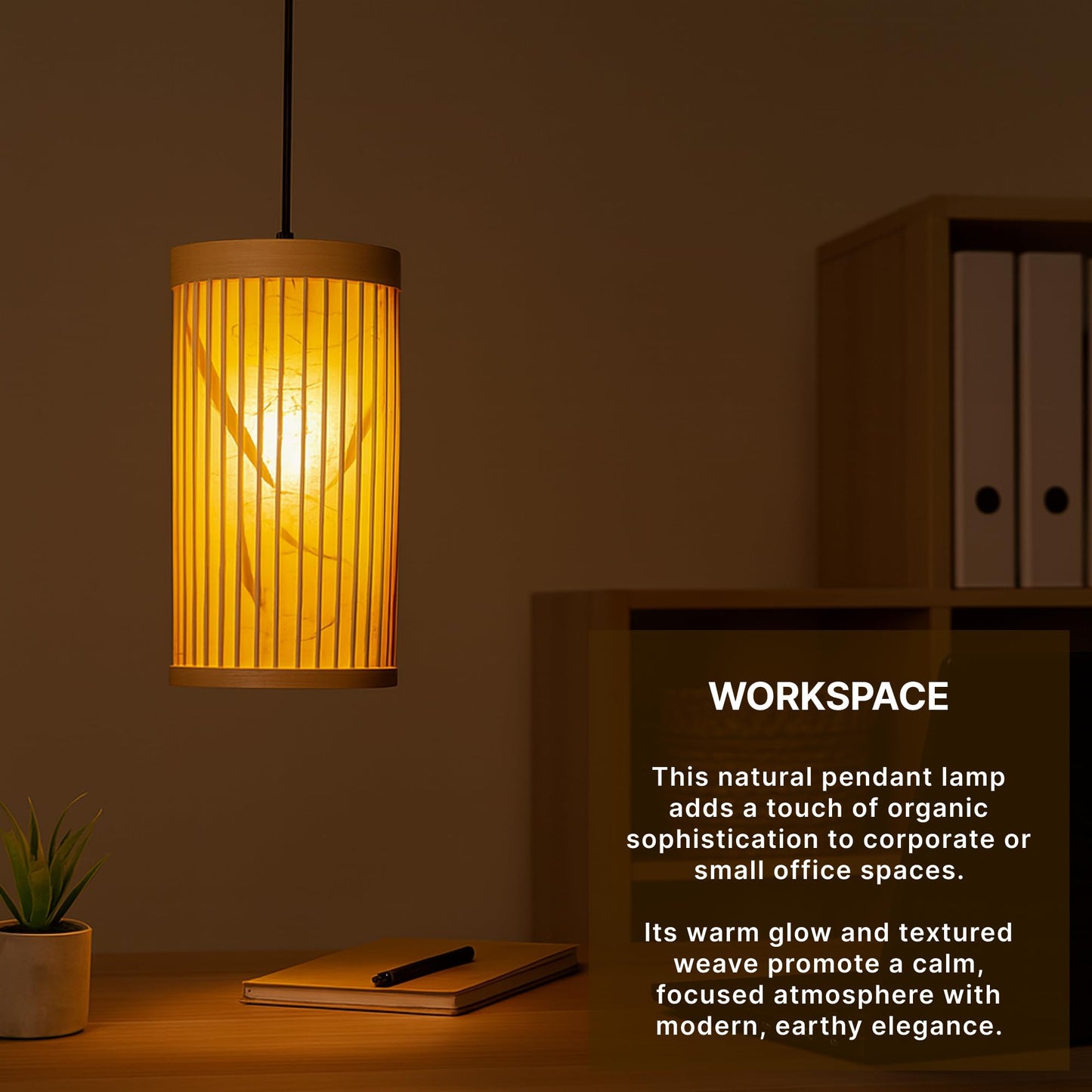 Boho Bamboo Ceiling Light for Home and Balcony