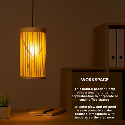 Boho Bamboo Ceiling Light for Home and Balcony