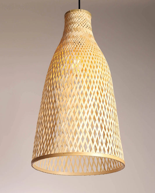 Rustic Bamboo Pendant Light for Home and Balcony