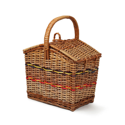 Multi-Purpose Wicker Picnic Basket for Outdoor Meals, Snacks & Food Carry