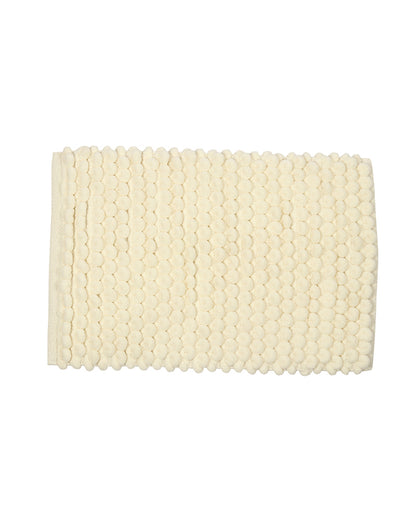 Cotton Bathroom Door Mat with Non Slip Backing and Soft Texture