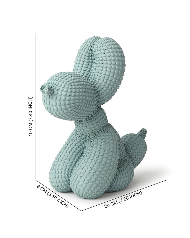 Dog Figurine in Polypropylene for Home Decoration and Gifting