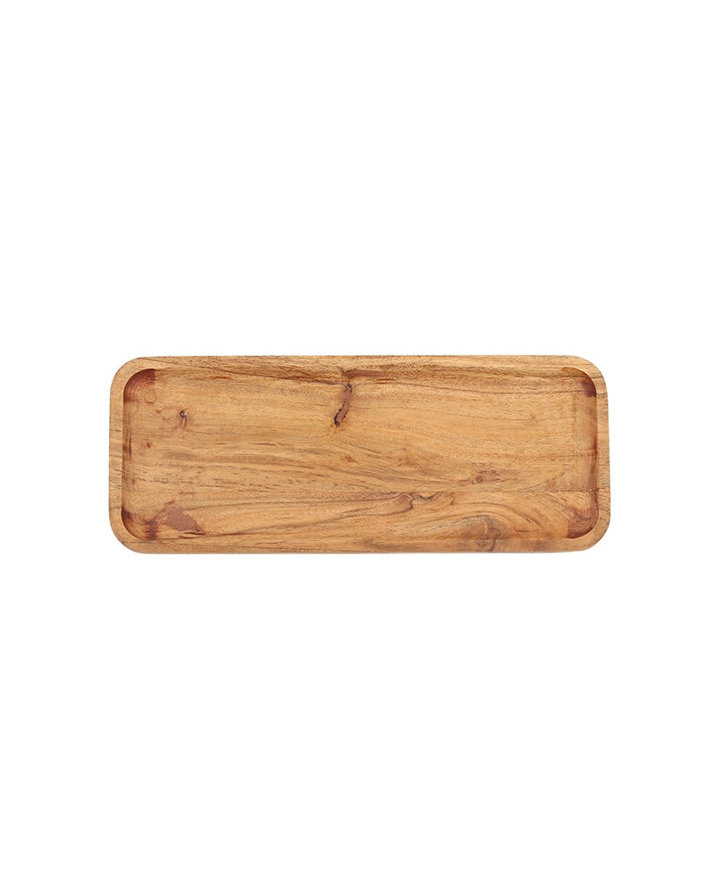 Eco Friendly Natural Wood Platter for Dining and Entertaining