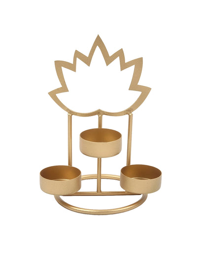 Lotus Shaped Metal Candle Holder Lights for Home Decor